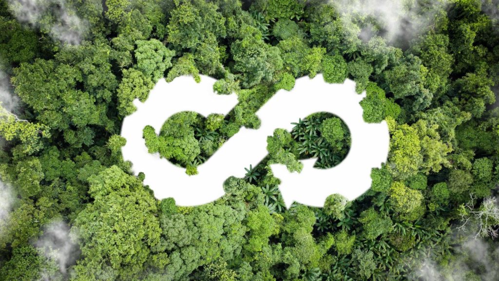 Forêt logo économie circulaire